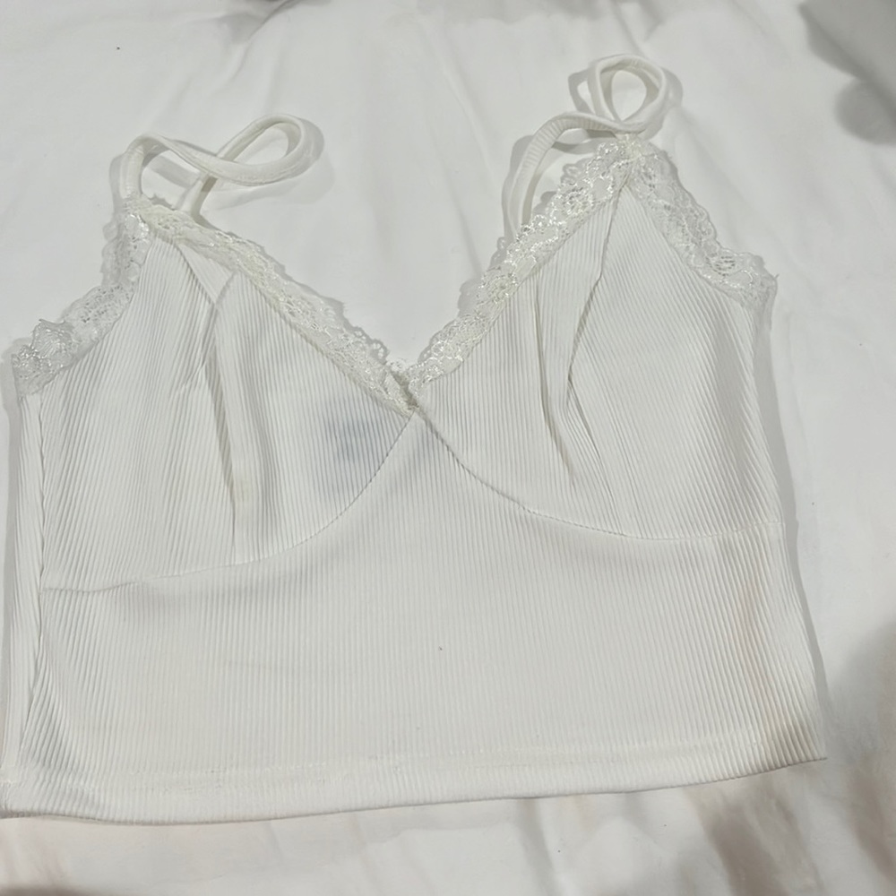 White Lace Tank